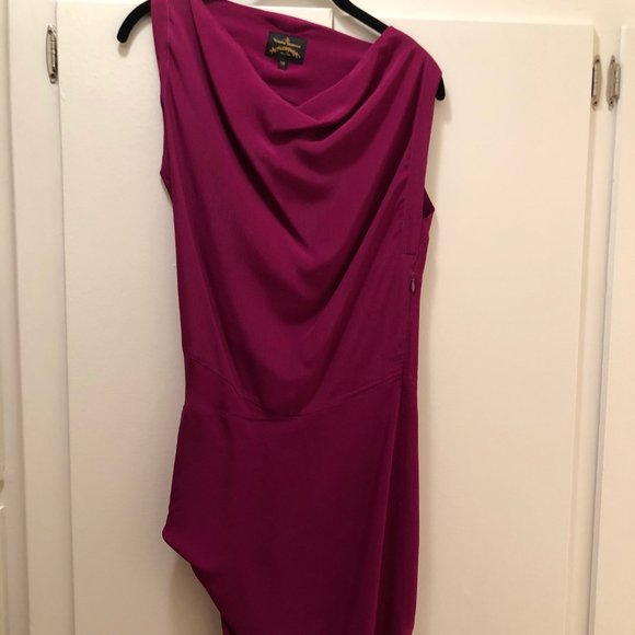 Vivienne Westwood Dresses & Skirts - Vivienne Westwood Fuscia Asymmetrical Dress Sz2